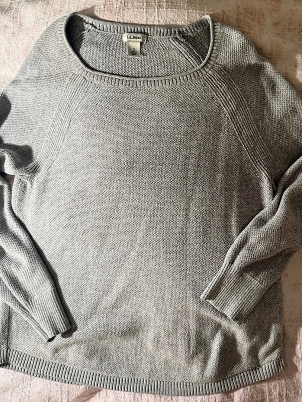 LL Bean Gray Crewneck Sweater Like New